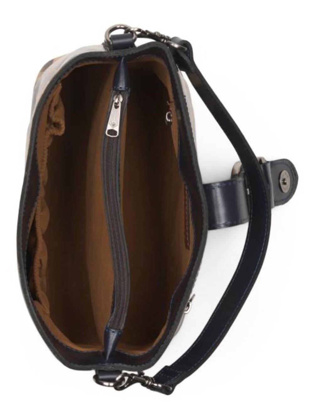 PATRICIA NASH Leather Irving Top Handle Bucket With Crossbody Strap - Picture 2 of 5